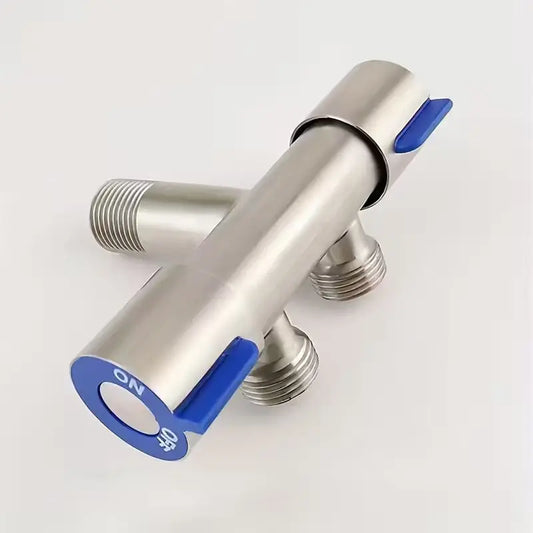 WinniHouse Toilet Companion faucet with drain valve, chrome finish and modern design for bathroom sink installation.