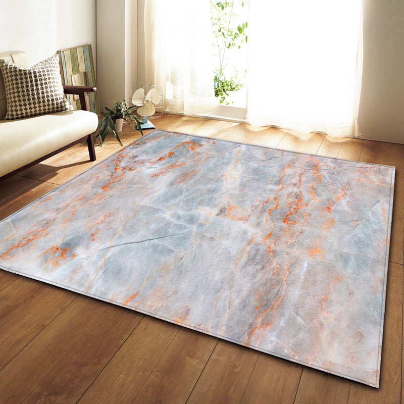 Elegant marble effect rug by WinniHouse, ideal for modern living rooms and bedrooms with stylish, sophisticated design.