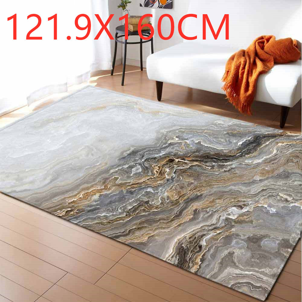 Marble effect rug from WinniHouse, modern and elegant design, ideal for living rooms and bedrooms.