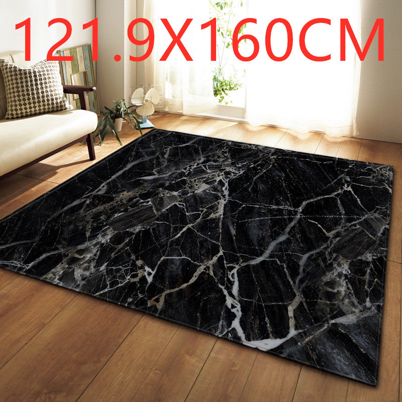 Modern marble effect rug from WinniHouse, ideal for living room and bedroom decor with elegant, contemporary design.
