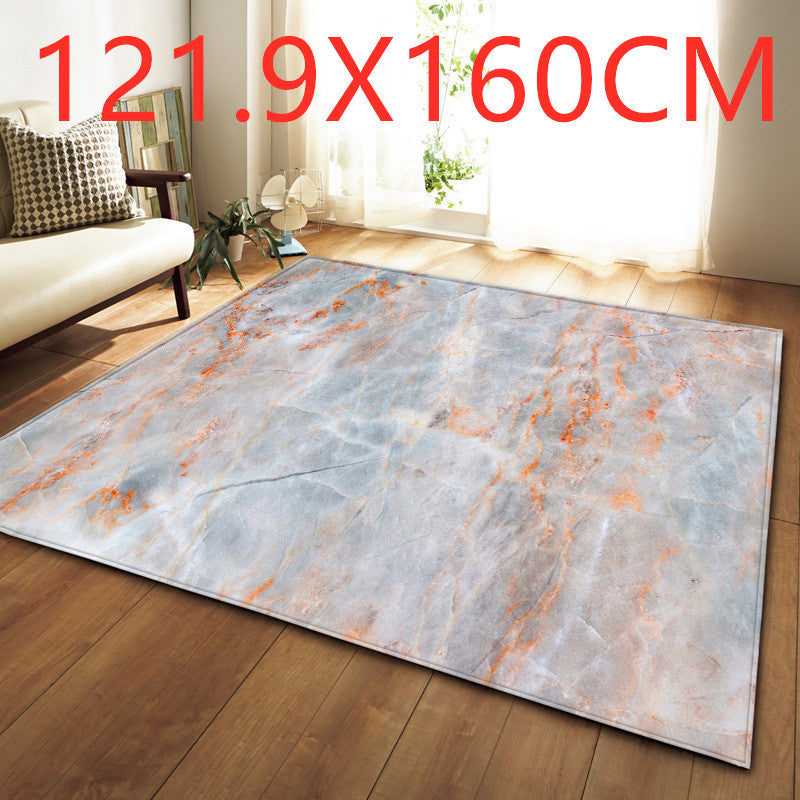 Luxury marble effect rug from WinniHouse, modern design ideal for living rooms and bedrooms.