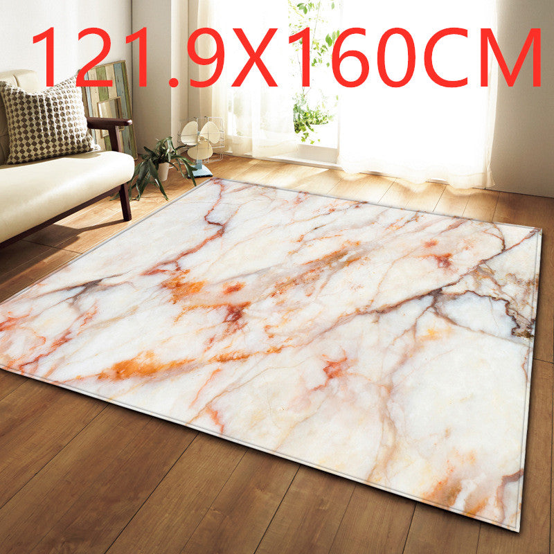 Luxury marble effect rug from WinniHouse, modern design perfect for living rooms and bedrooms.