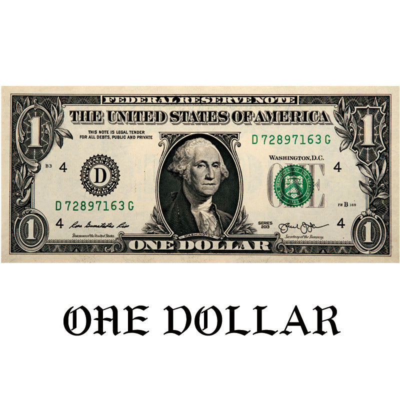 Creative dollar bill rug by WinniHouse featuring a vibrant, playful money-themed design for home decor.