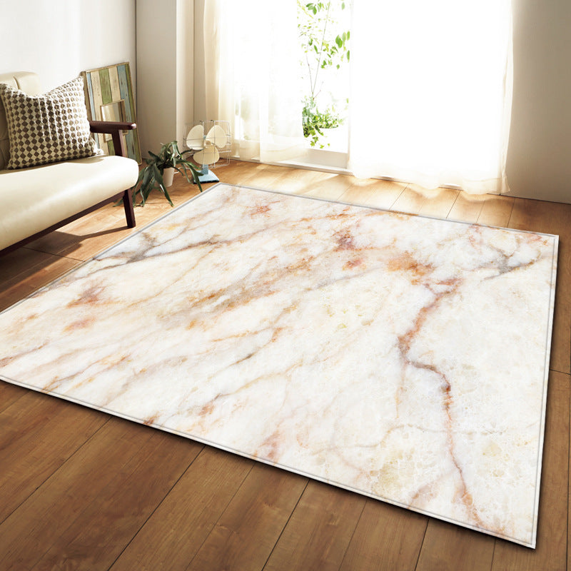 Modern marble-effect rug by WinniHouse, ideal for elegant living rooms and bedrooms with stylish, contemporary design.