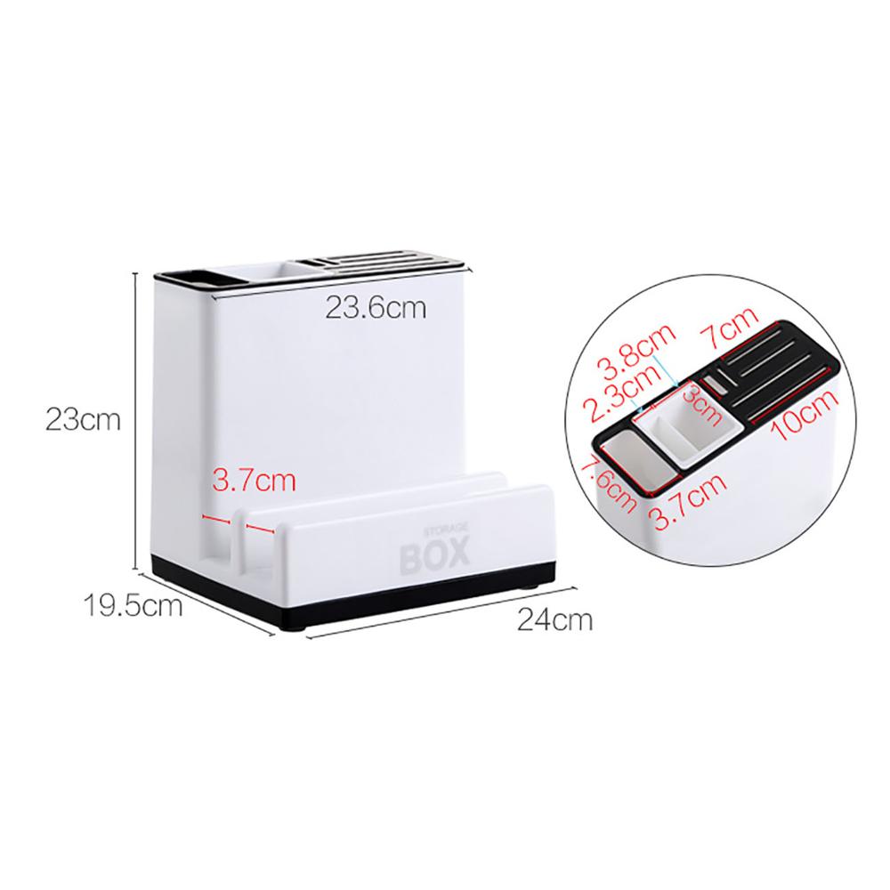 Multifunctional kitchen organizer by WinniHouse with slots for knives and utensils, keeping countertops tidy and organized.