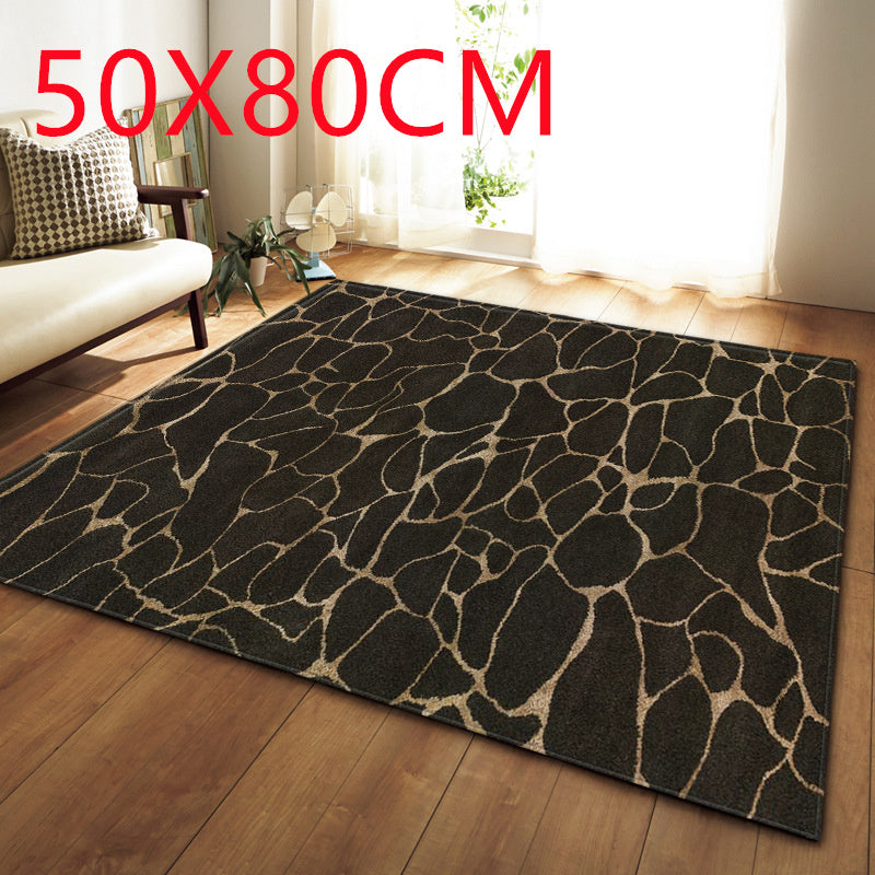 Modern WinniHouse marble effect rug showing a sleek, elegant design suitable for living rooms and bedrooms.
