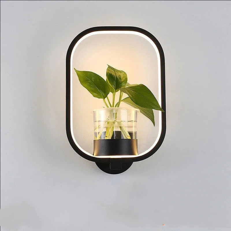 Decorative wall lamp by WinniHouse mounted on a background wall, featuring a stylish and modern lighting fixture.