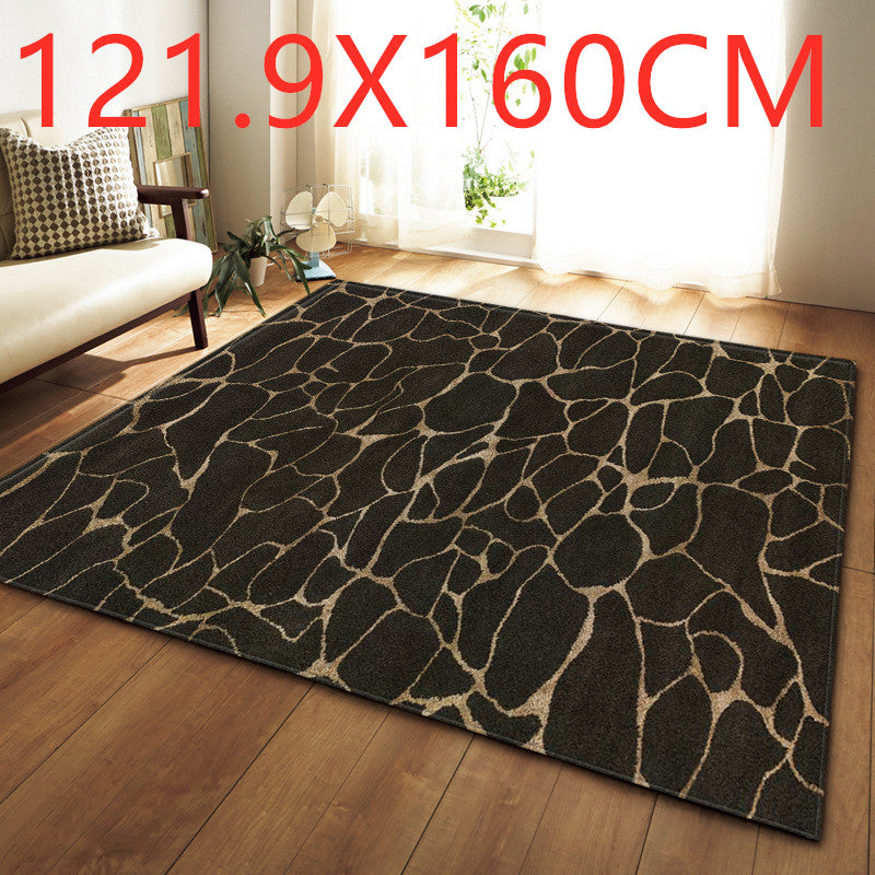 Marble effect rug by WinniHouse, modern design perfect for living rooms or bedrooms, adds elegance and style to interior spaces.