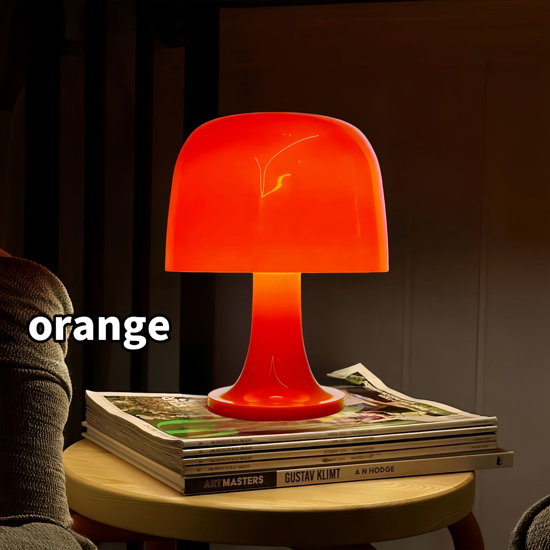 Nordic Mushroom Atmosphere Lamp by WinniHouse, modern decorative lamp with soft ambient glow for home or bar settings.
