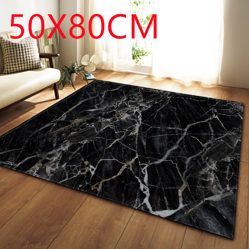 Modern marble effect rug by WinniHouse, ideal for living rooms and bedrooms, showcasing elegant design and premium quality.