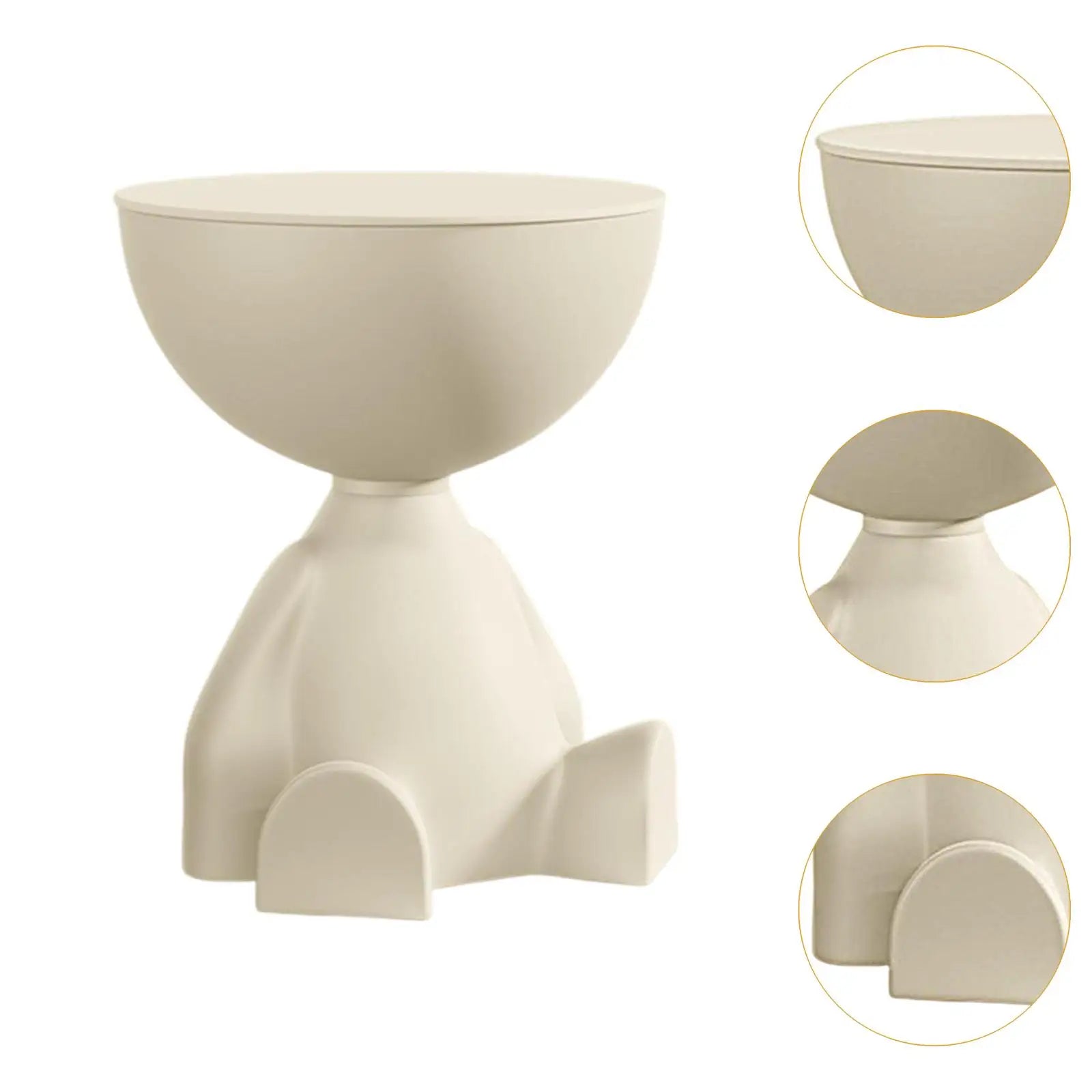 WinniHouse bear-shaped side table with creative design and storage, featuring a cute bear form and functional surface for decor or items.