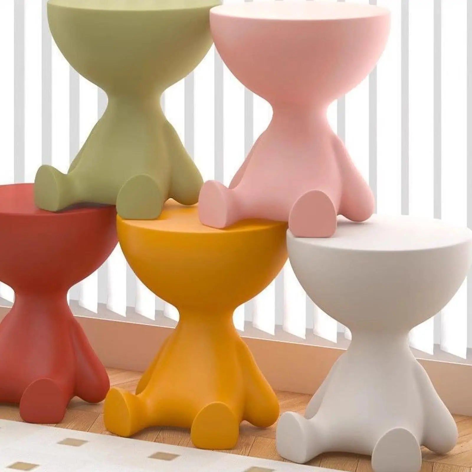 Cute bear-shaped accent table by WinniHouse with creative design and storage space, ideal for modern living rooms.