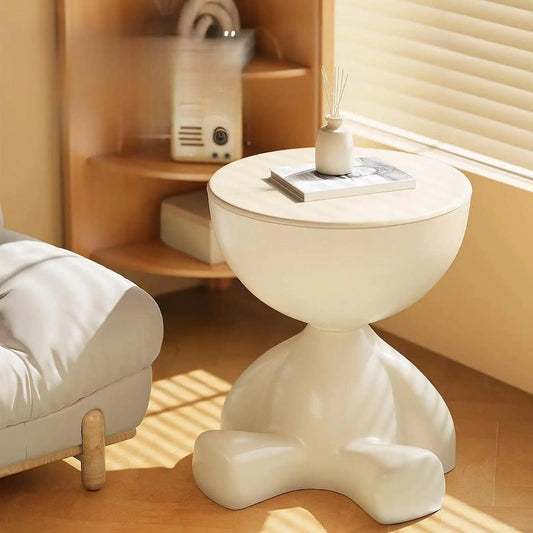 WinniHouse bear-shaped side table with creative design and storage, featuring a playful and functional accent for living spaces.