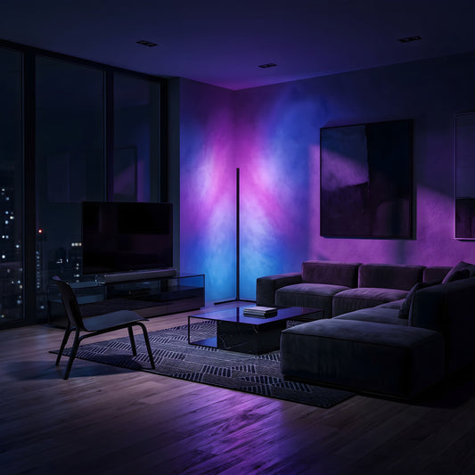 RGB LED Floor Lamp with Music Sync - Dynamic Light That Moves With Your Music