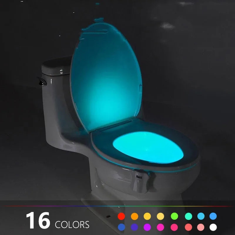 WinniHouse smart toilet with motion sensor for nighttime bathroom use, featuring modern design and touchless operation.