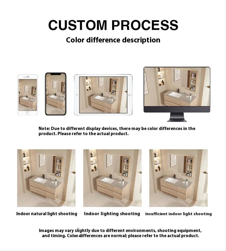 Modern minimalist WinniShop bathroom vanity set with integrated basin, featuring a sleek washstand, hand and face washing area, and toilet.