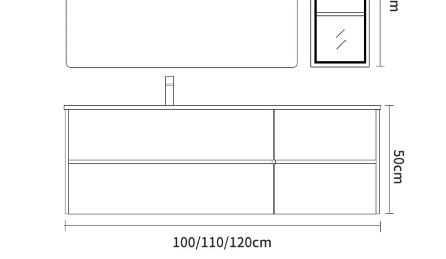 Modern minimalist bathroom vanity set with integrated basin, featuring sleek hand and face wash areas and a toilet washstand.