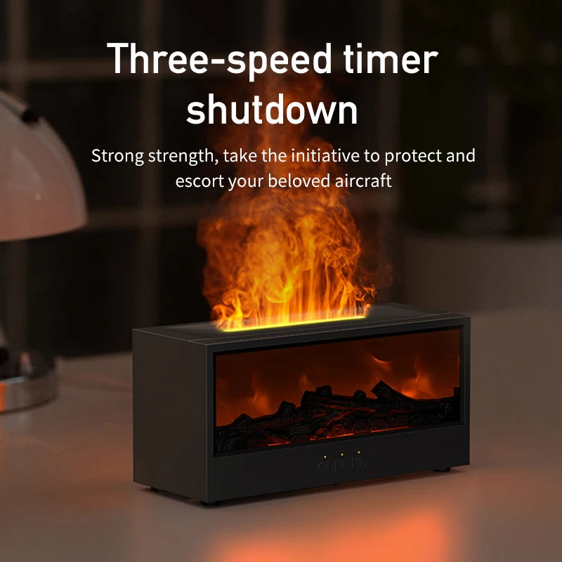 Creative fireplace air humidifier by WinniHouse, showcasing a sleek, innovative design for enhancing room moisture.