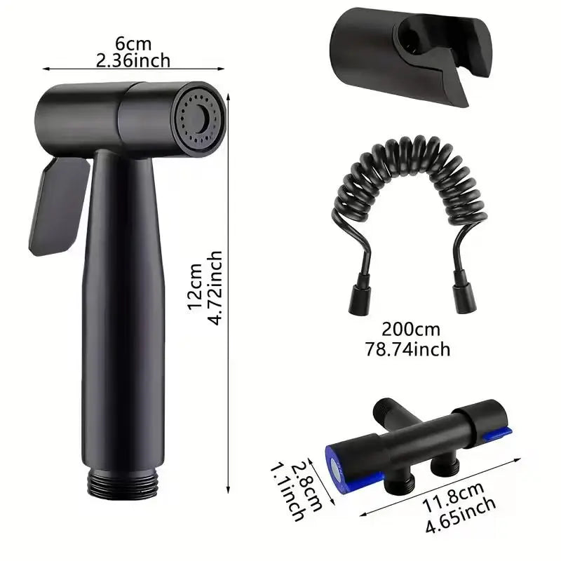 WinniHouse Toilet Companion faucet with flush valve, chrome finish, and ergonomic handle for bathroom sink or toilet use.