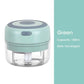 WinniHouse electric garlic chopper with USB, 250/100 ml capacity, compact design for easy garlic mincing.