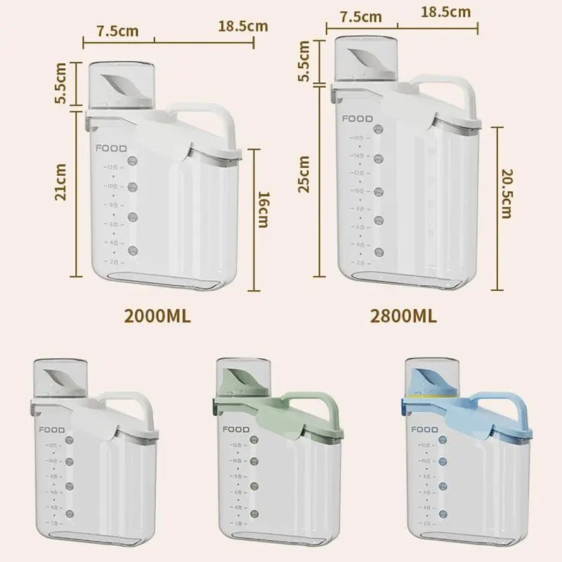 WinniHouse moisture-proof grain storage container with secure lid for keeping grains fresh and protected from humidity.
