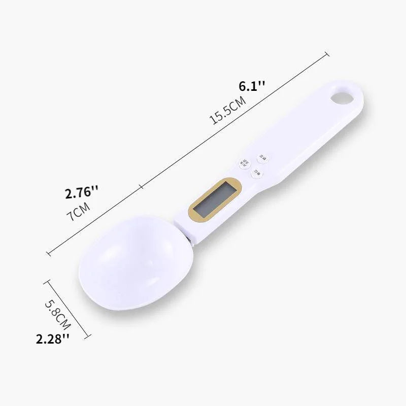 Digital 500g kitchen measuring spoon from WinniHouse, featuring LCD display and precision 0.5g for accurate cooking measurements.