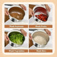 WinniHouse stainless steel rice washing bowl with strainer, ideal for rinsing rice, fruits, and vegetables in the kitchen.