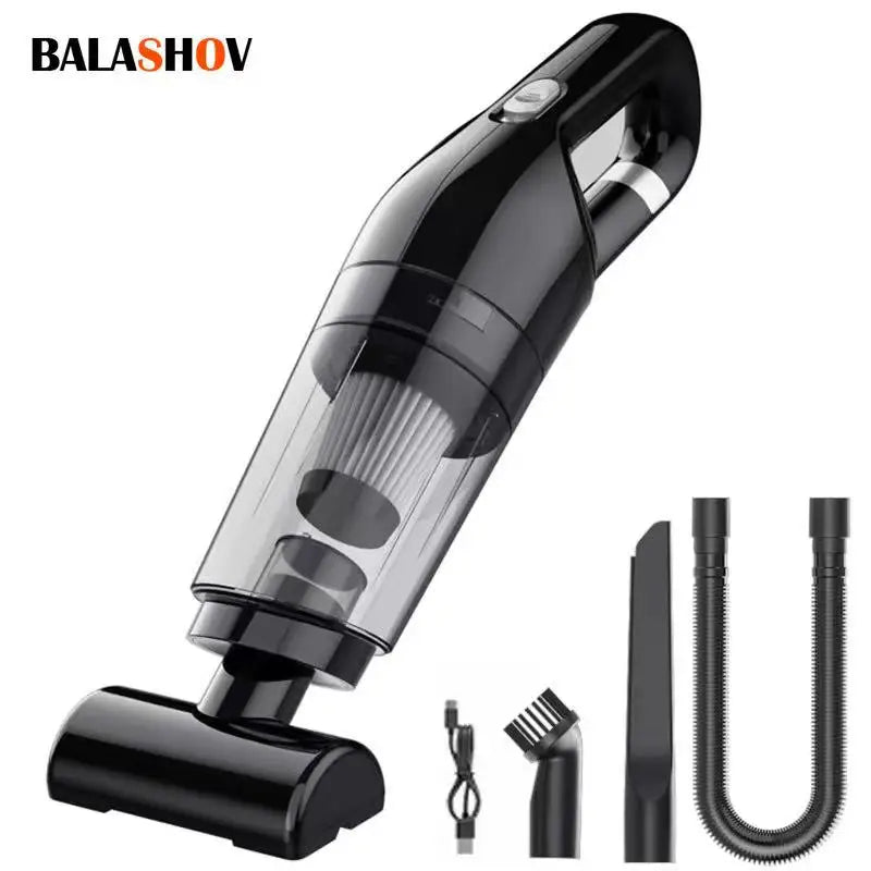 WinniShop LEIBOO portable car vacuum cleaner with 10000PA suction, handheld, wireless, compact cleaning device for vehicles.