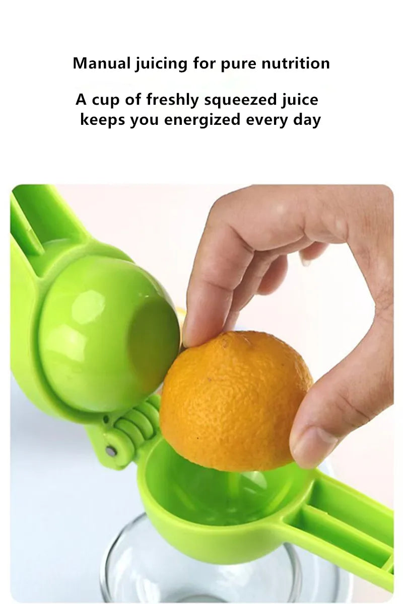 WinniHouse portable manual lemon and orange juicer mini citrus extractor for kitchen use, compact and easy to operate