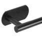 WinniHouse stainless steel wall-mounted toilet paper holder with adhesive backing, bathroom organizer, no drilling, towel storage.