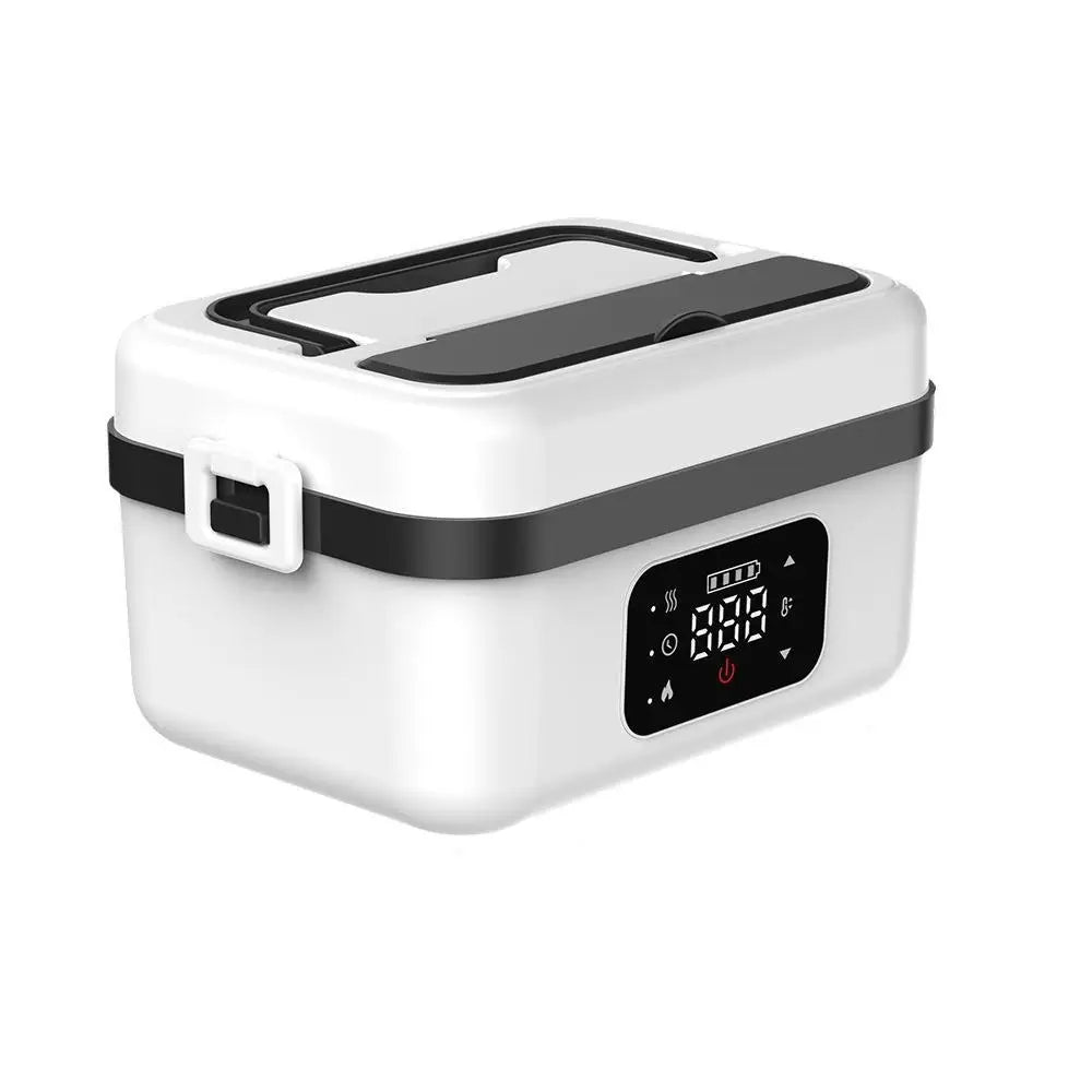 Wireless electric insulated lunch box by WinniHouse with sleek design and secure lid for hot food on the go.