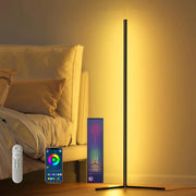 WinniHouse LED RGB floor lamp with musical synchronization, featuring colorful lighting and modern design for ambient home lighting.