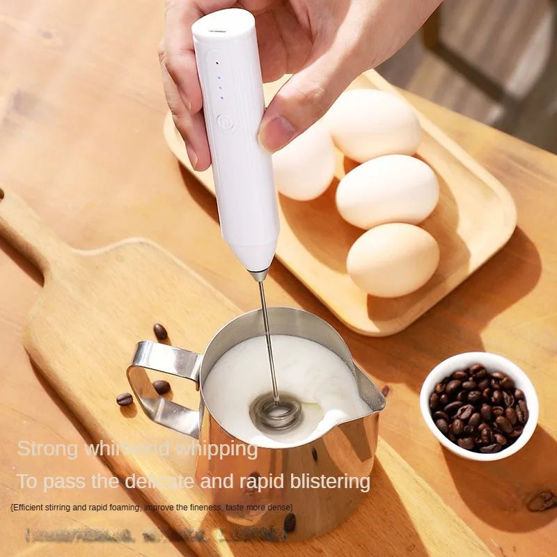 Portable stainless steel mini blender by WinniHouse, compact design with a sleek finish for smoothies and drinks.