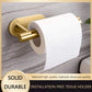 WinniHouse stainless steel adhesive toilet paper holder with wall mount design, bathroom towel and tissue organizer, no drilling needed