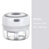 WinniHouse electric garlic chopper with USB, 250/100ml capacity, compact kitchen gadget for easy garlic processing.