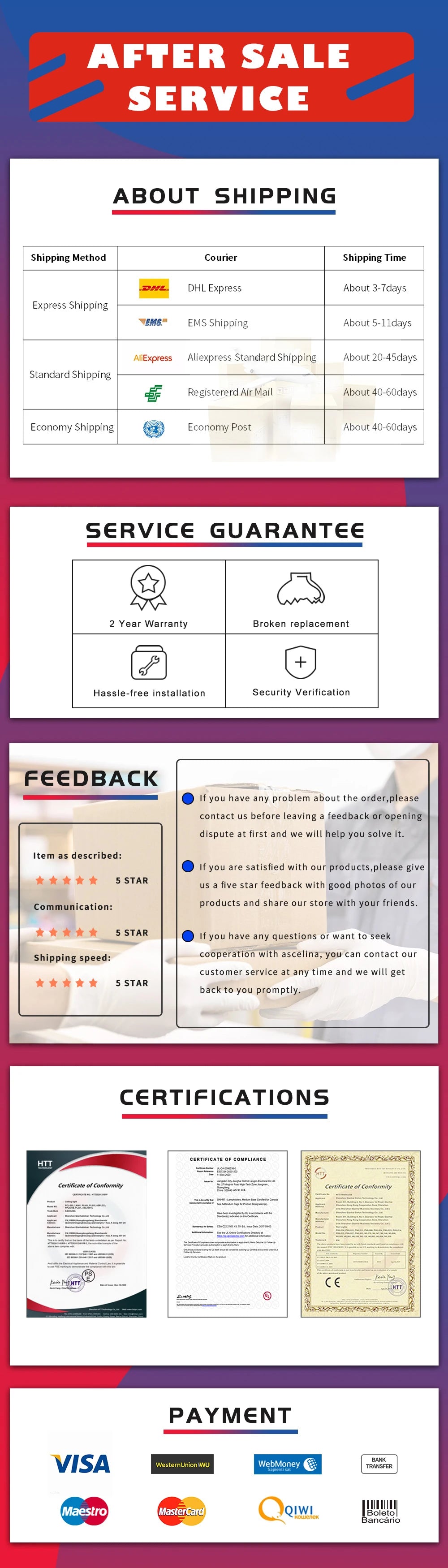 Modern WinniHouse LED wall light for bathroom mirrors, black and white waterproof interior lighting for makeup and bathroom use.