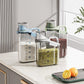 WinniHouse moisture-proof grain storage container with secure lid and transparent body for keeping grains fresh.
