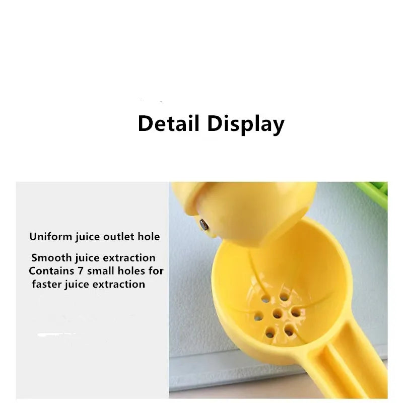 WinniHouse portable manual lemon and orange juicer, compact kitchen tool for fresh citrus juice extraction.