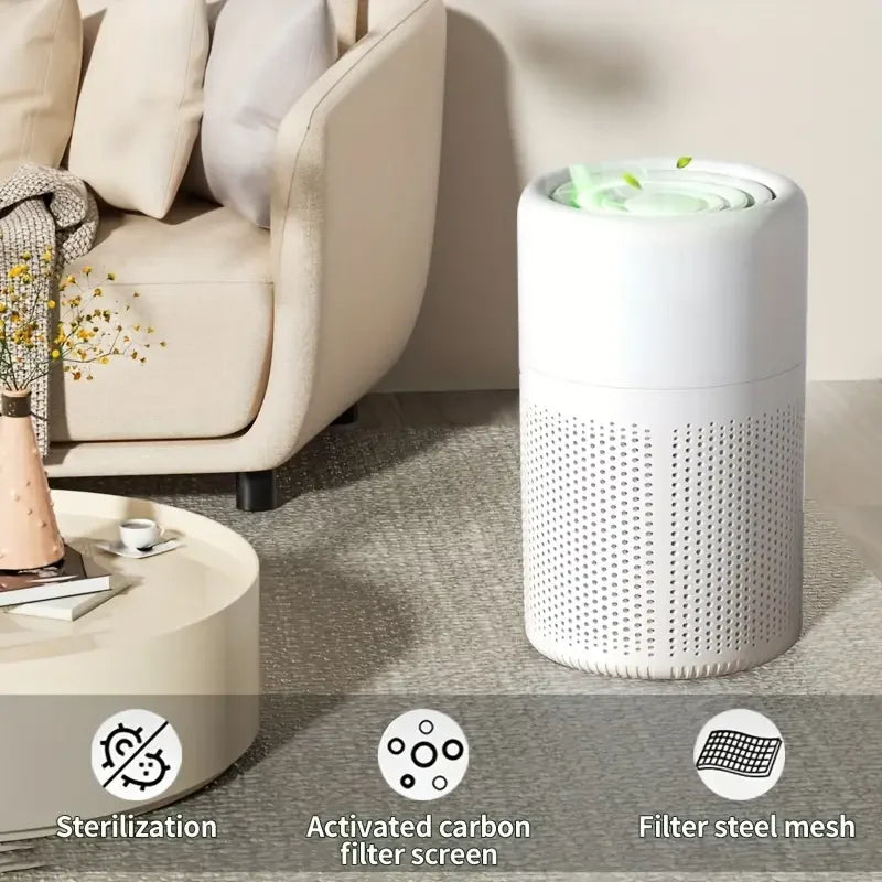 WinniHouse air purifier with scented sponge for home, office, living room, and bedroom use, capturing clean, fresh air.