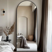 Full-length rectangular floor mirror by WinniShop, 58x18 inches with stand, ideal for bedroom, living room, or wardrobe.