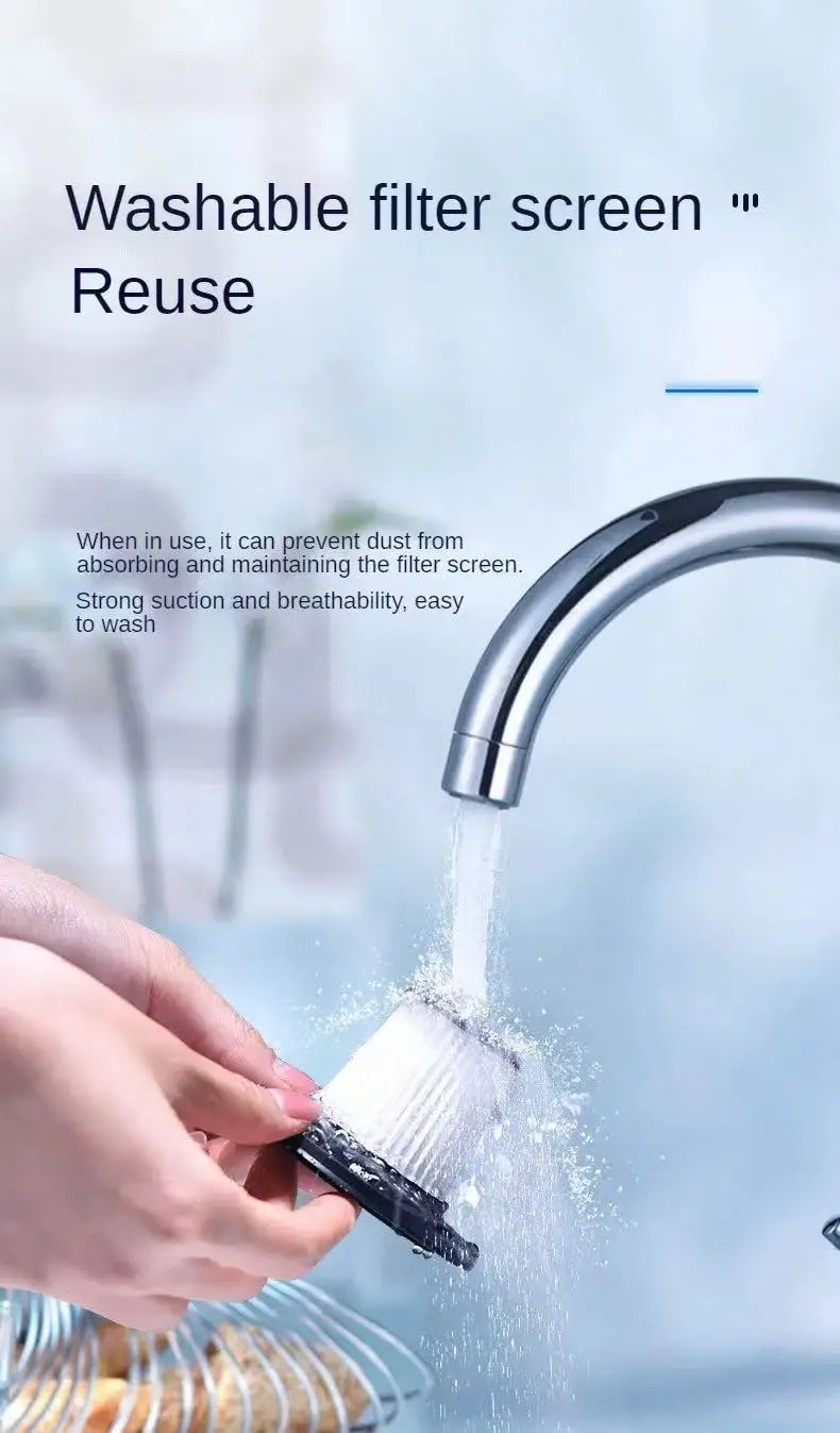 WinniShop LEIBOO portable car vacuum cleaner with 10000PA suction, handheld wireless design, ideal for car cleaning tasks.