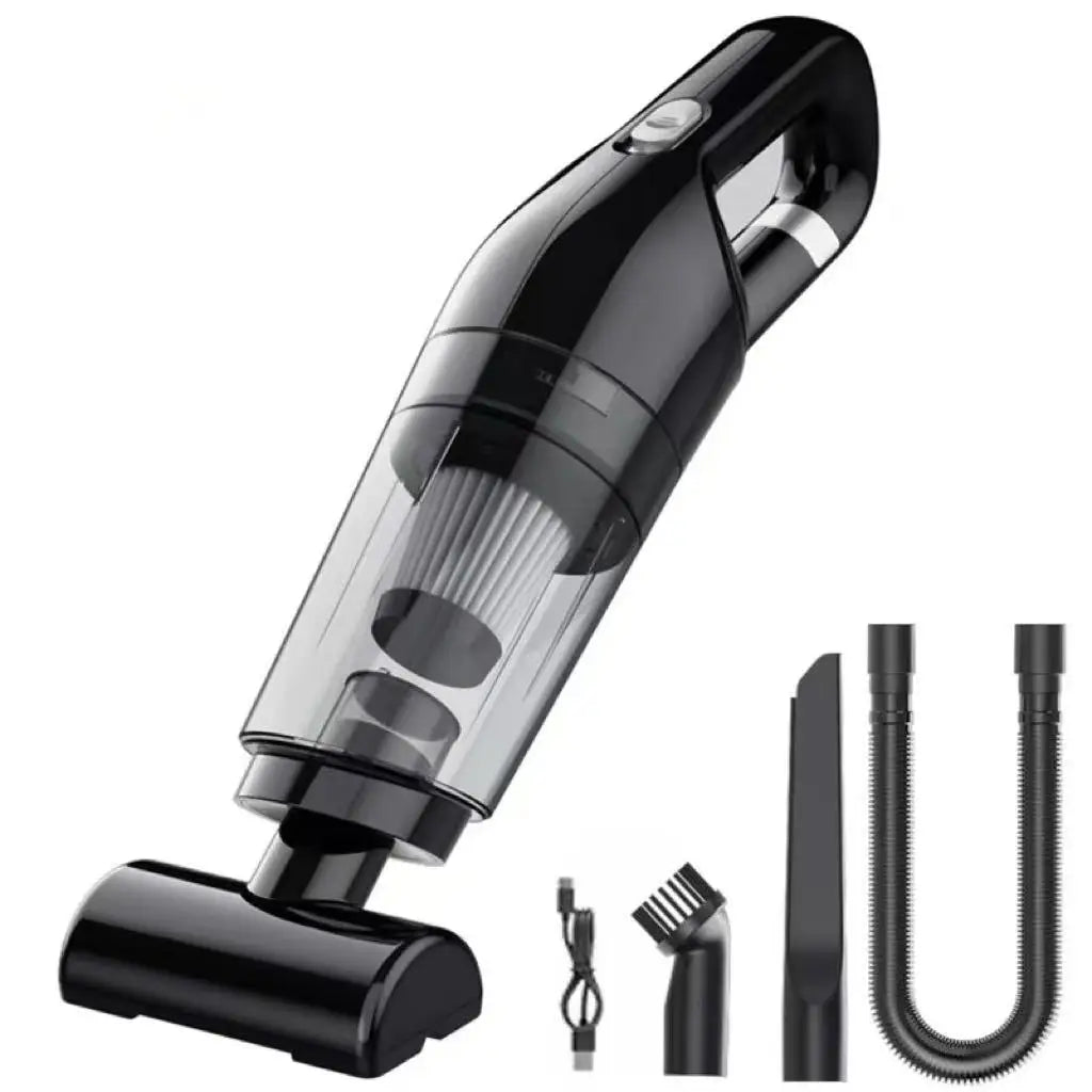 Portable WinniShop LEIBOO car vacuum cleaner with 10000PA suction, handheld wireless mini vacuum for car and home cleaning.