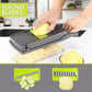 Portable WinniHouse vegetable chopper with multiple blades for efficient vegetable cutting and food preparation.