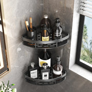 Wall-mounted bathroom storage shelf by WinniHouse, shower wall organizer for shampoo and bathroom accessories.