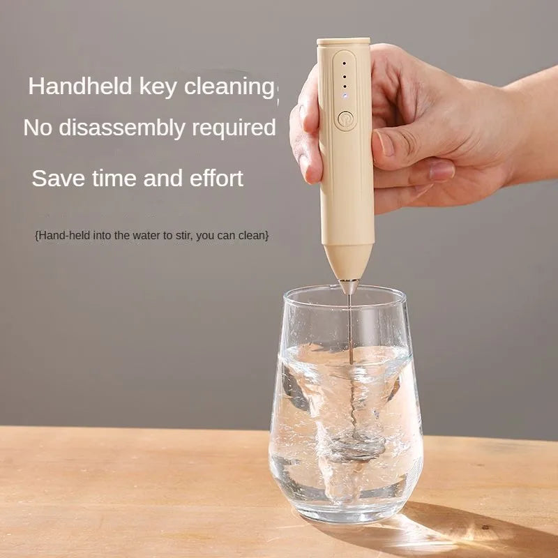 Portable WinniHouse mini stainless steel blender with automatic blending function and compact design, ideal for on-the-go use.