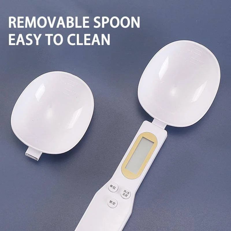 Digital 500g WinniHouse precision kitchen measuring spoon with LCD display, accurate to 0.5g, for precise cooking and baking.