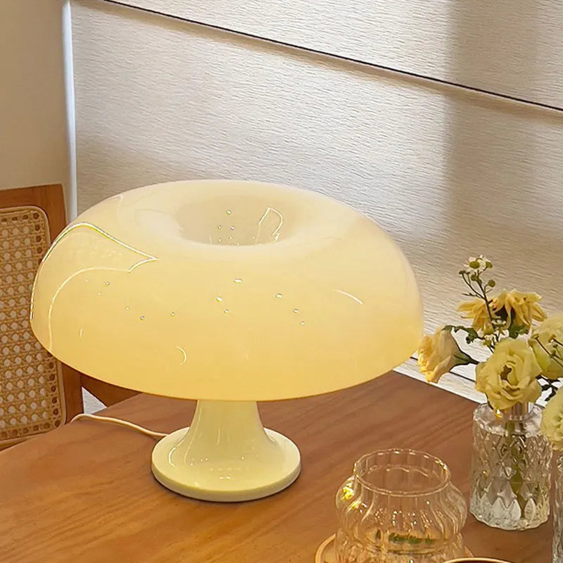 WinniHouse LED mushroom-shaped desk lamp with a modern design, providing soft illumination for workspace or bedside table.