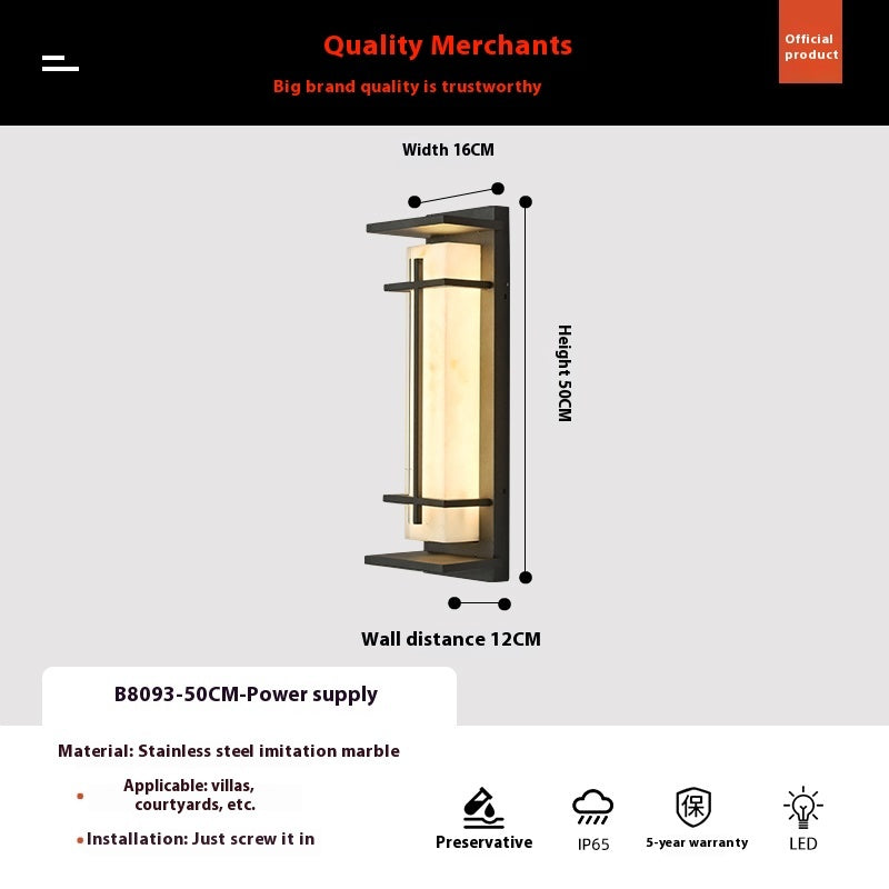 WinniHouse Strip Wall Lamp in garden style, modern outdoor lighting fixture with sleek design and durable finish.