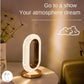 WinniHouse oval crystal desk lamp with USB charging, decorative night light for living room, bedroom, and festive decor.
