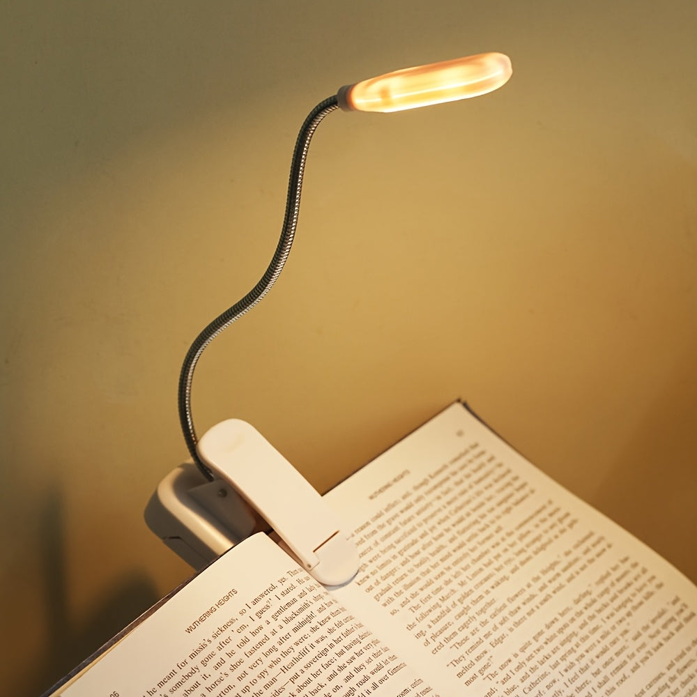 WinniHouse LED desk lamp with adjustable arm and clip, modern ergonomic design for reading and work at home or office.